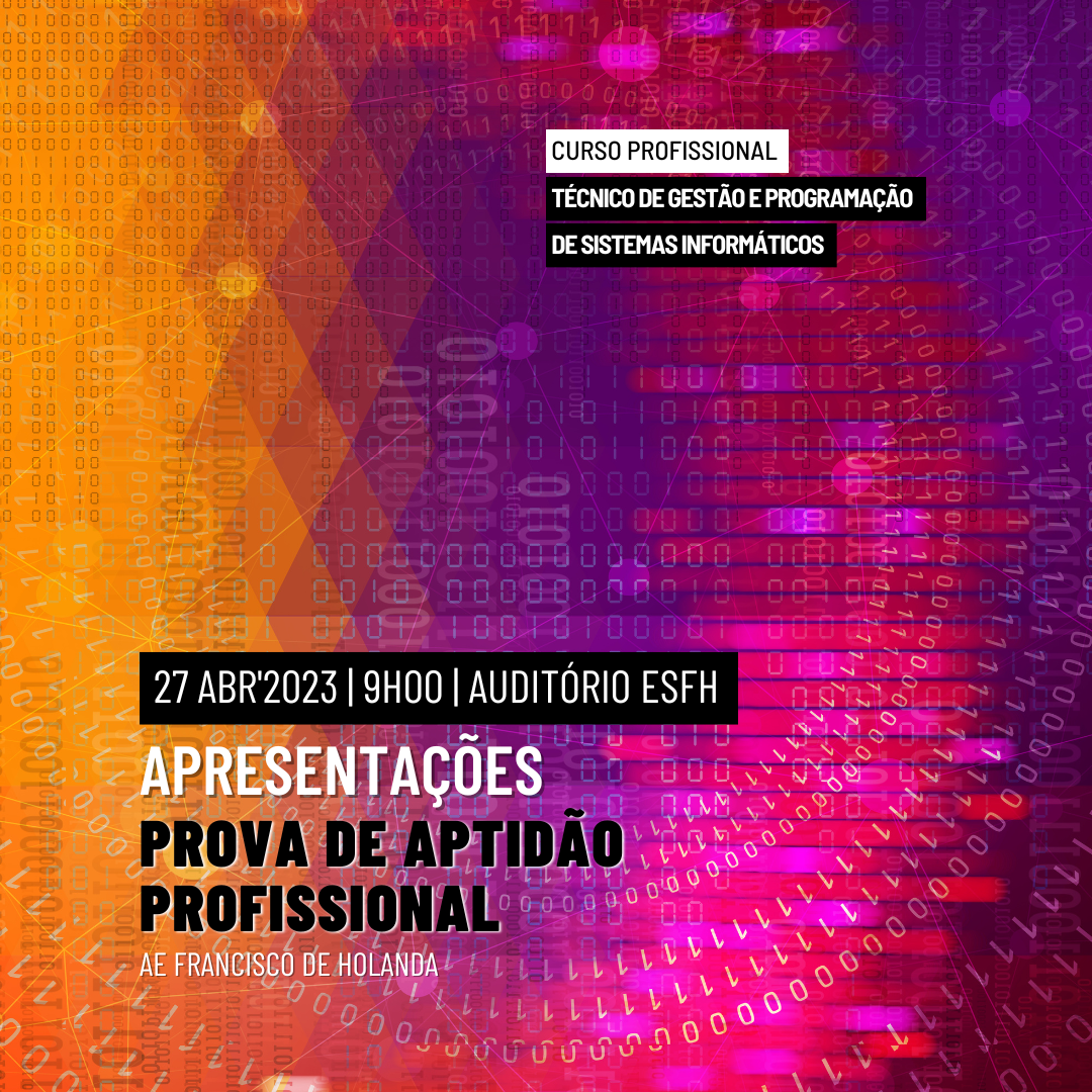 12TSI - PROVAS DE APTIDÃO PROFISSIONAL (Cartaz)