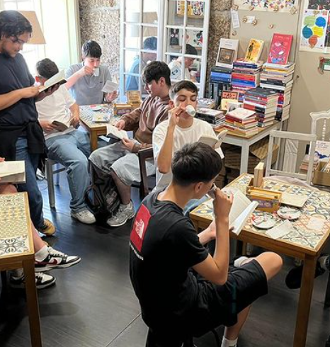 Visita - Cafe&livros Rimas e Tabuadas